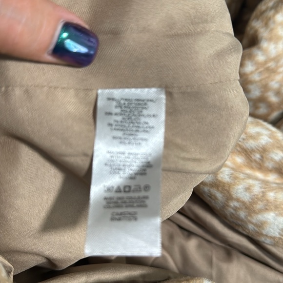 Ann Taylor tan and cream leopard print jacket XL - Picture 7 of 7